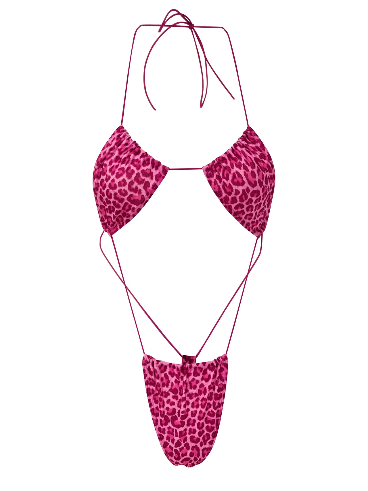 Pink Leopard Micro One Piece